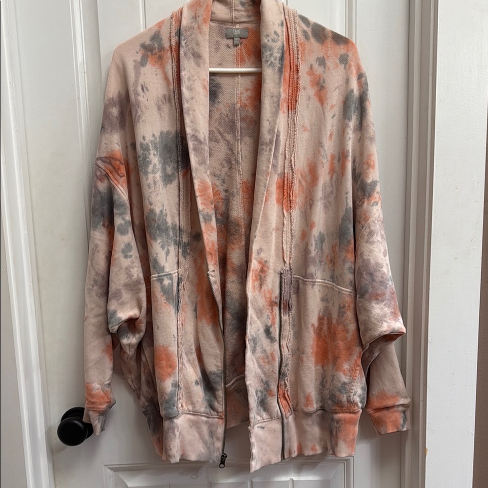 True Craft Cream and Gray Bomber Jacket